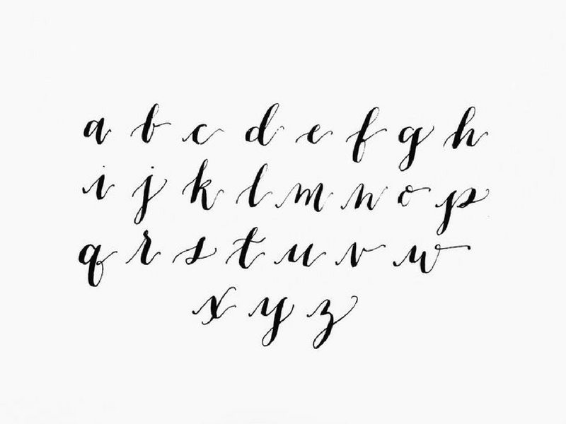 Alphabet Cursive Aesthetic Calligraphy Fonts Largest Wallpaper Portal