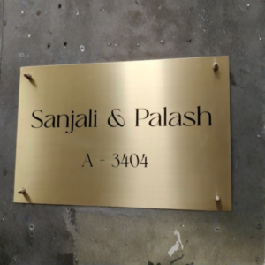 Brass Nameplate